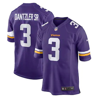 mens nike cameron dantzler purple minnesota vikings game je